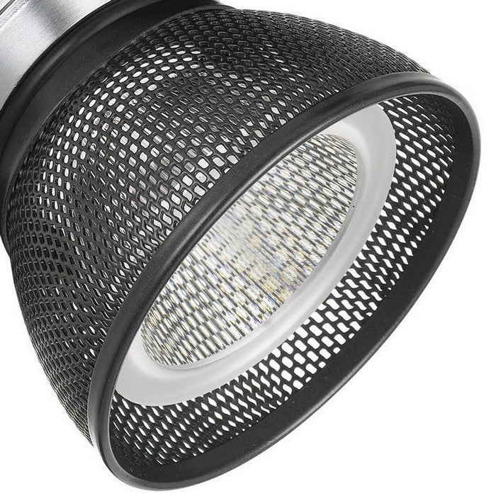 10W Integrated LED Metal Track Fixture with Mesh Head,Silver and Dark Black