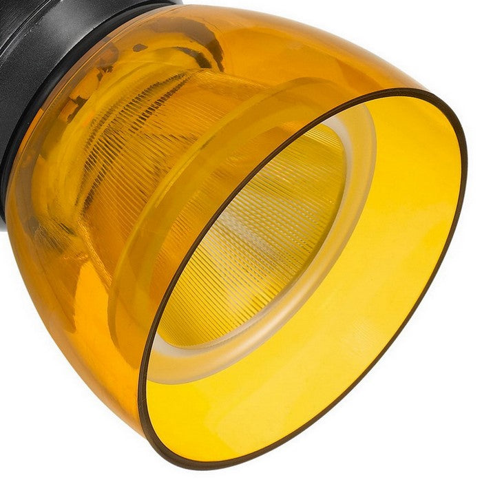 10W Integrated LED Track Fixture with Polycarbonate Head, Black and Yellow