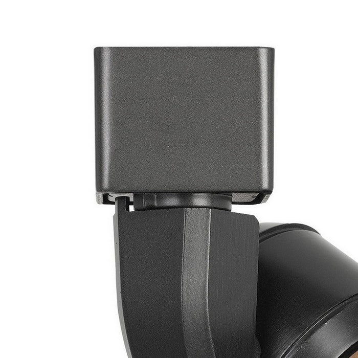 10W Integrated LED Track Fixture with Polycarbonate Head, Black and Orange