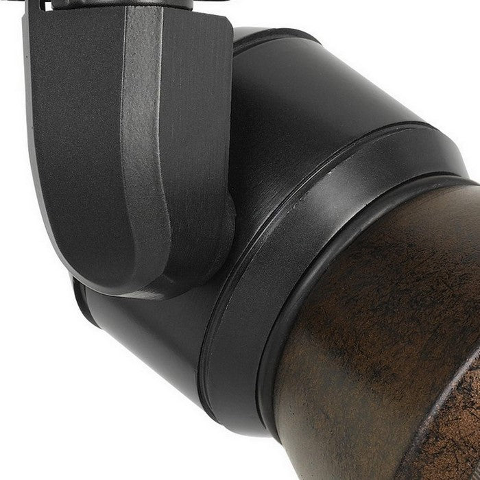 10W Integrated LED Metal Track Fixture with Cone Head, Black and Bronze