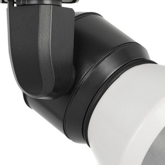 10W Integrated LED Metal Track Fixture with Cone Head, Black and White