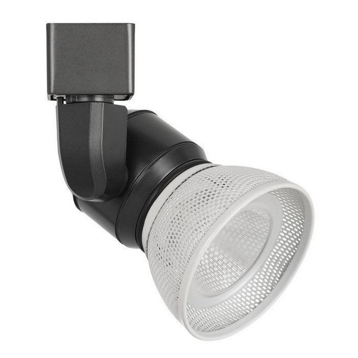 10W Integrated LED Metal Track Fixture with Mesh Head, Black and White