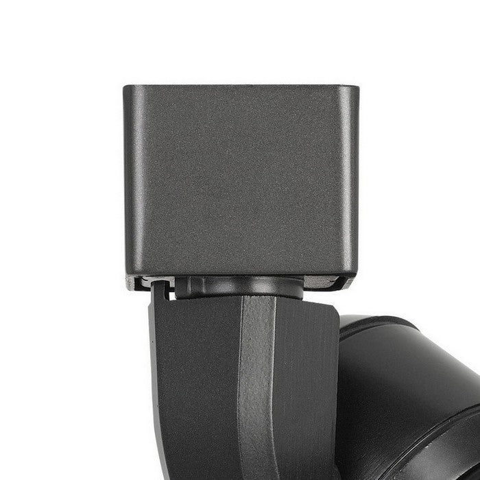 10W Integrated LED Track Fixture with Polycarbonate Head, Black