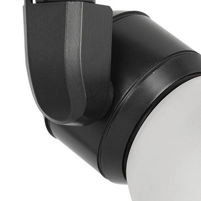 10W Integrated LED Track Fixture with Polycarbonate Head, Black and White