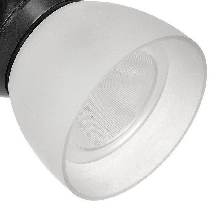 10W Integrated LED Track Fixture with Polycarbonate Head, Black and White