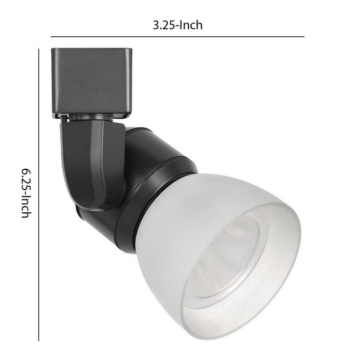 10W Integrated LED Track Fixture with Polycarbonate Head, Black and White