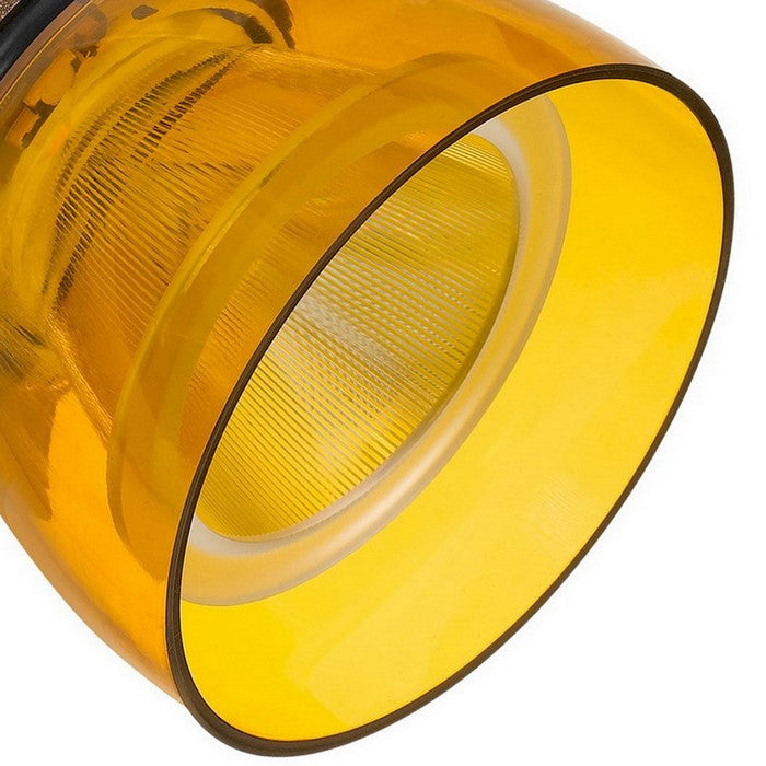 10W Integrated LED Track Fixture with Polycarbonate Head, Bronze and Yellow