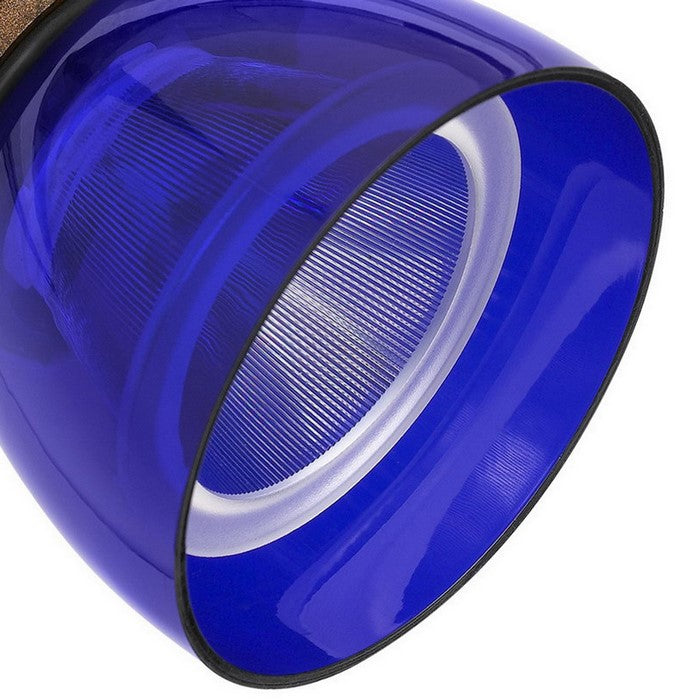 10W Integrated LED Track Fixture with Polycarbonate Head, Bronze and Blue