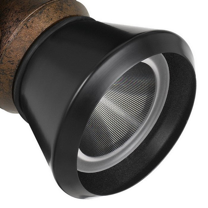 10W Integrated LED Metal Track Fixture with Cone Head, Bronze and Black