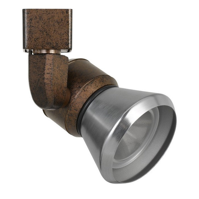 10W Integrated LED Metal Track Fixture with Cone Head, Bronze and Silver