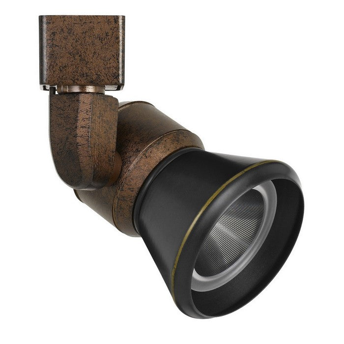 10W Integrated  Cone Head LED Metal Track Fixture, Black and Bronze