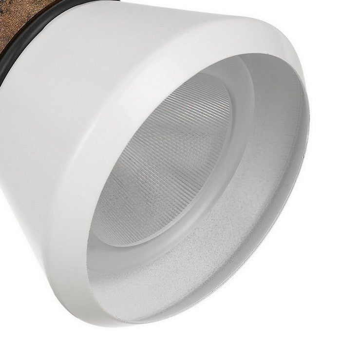 10W Integrated LED Metal Track Fixture with Cone Head, Bronze and White