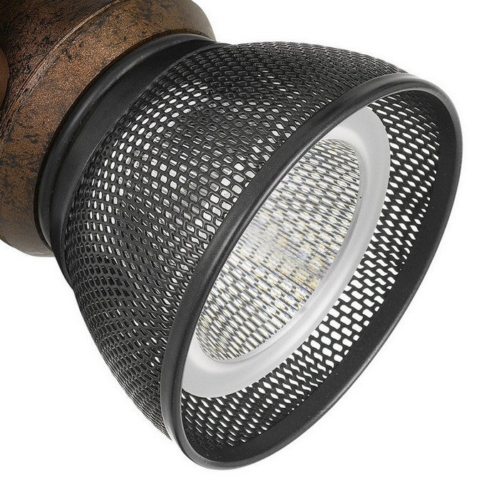 10W Integrated LED Metal Track Fixture with Mesh Head,Bronze and Dark Black