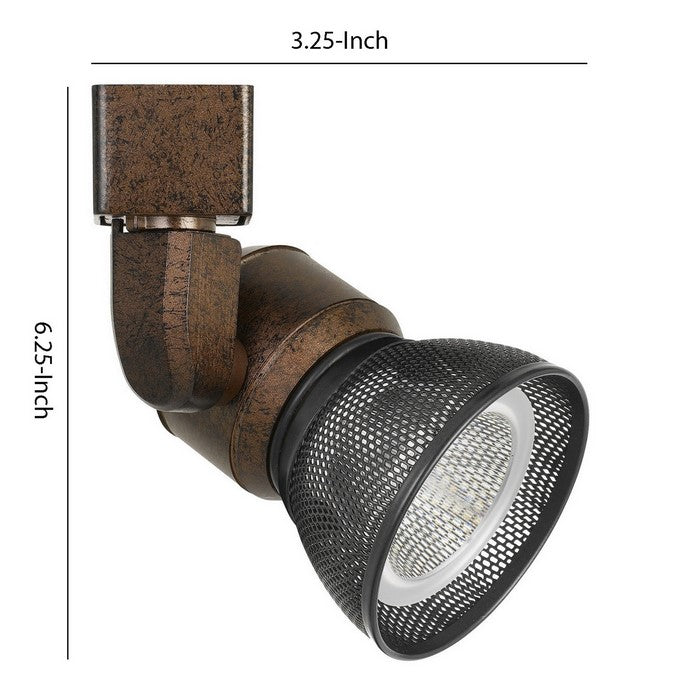 10W Integrated LED Metal Track Fixture with Mesh Head,Bronze and Dark Black