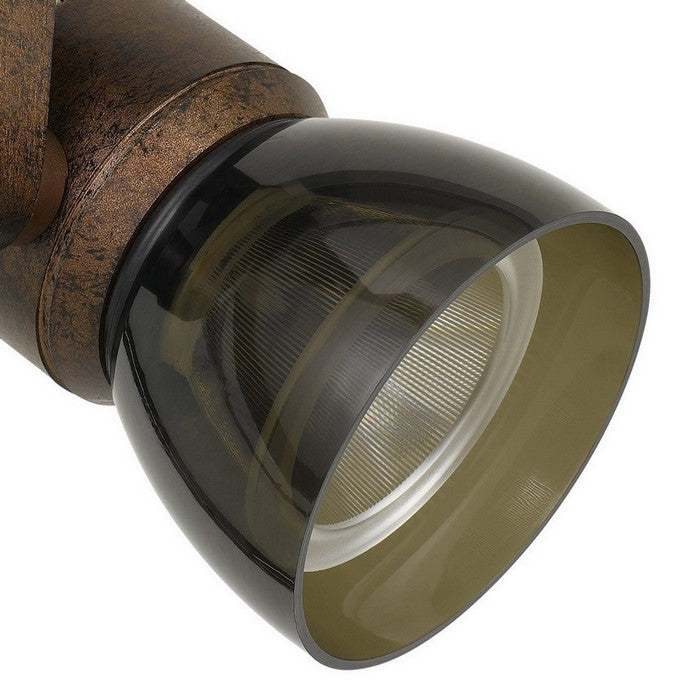 10W Integrated LED Track Fixture with Polycarbonate Head, Bronze and Black
