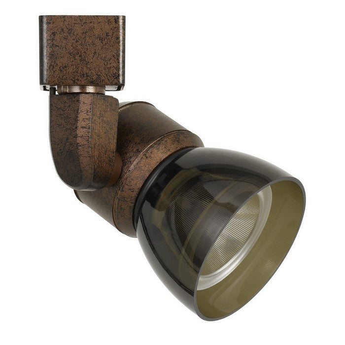 10W Integrated LED Track Fixture with Polycarbonate Head, Bronze and Black
