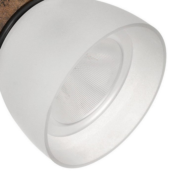 10W Integrated LED Track Fixture with Polycarbonate Head, Bronze and White