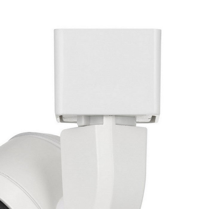 10W Integrated LED Metal Track Fixture with Cone Head, White and Black