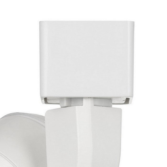 10W Integrated LED Metal Track Fixture with Cone Head, White and Bronze