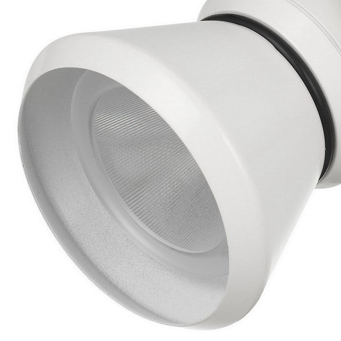 10W Integrated LED Metal Track Fixture with Cone Head, White
