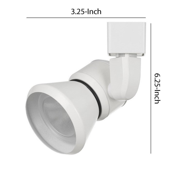 10W Integrated LED Metal Track Fixture with Cone Head, White