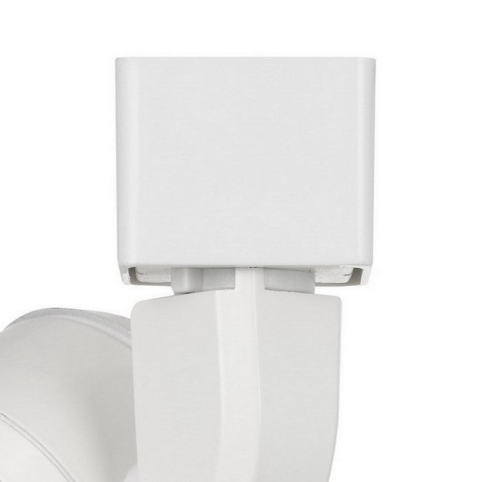 10W Integrated LED Metal Track Fixture with Mesh Head, White and Bronze