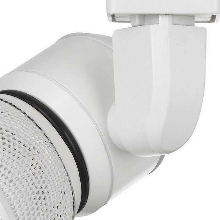 10W Integrated LED Metal Track Fixture with Mesh Head, White