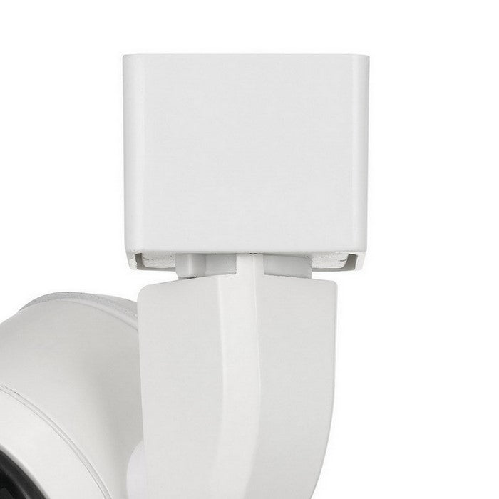 10W Integrated LED Track Fixture with Polycarbonate Head, White and Black