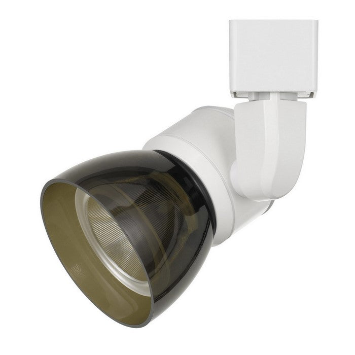 10W Integrated LED Track Fixture with Polycarbonate Head, White and Black