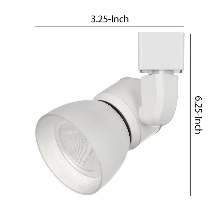 10W Integrated LED Track Fixture with Polycarbonate Head, White