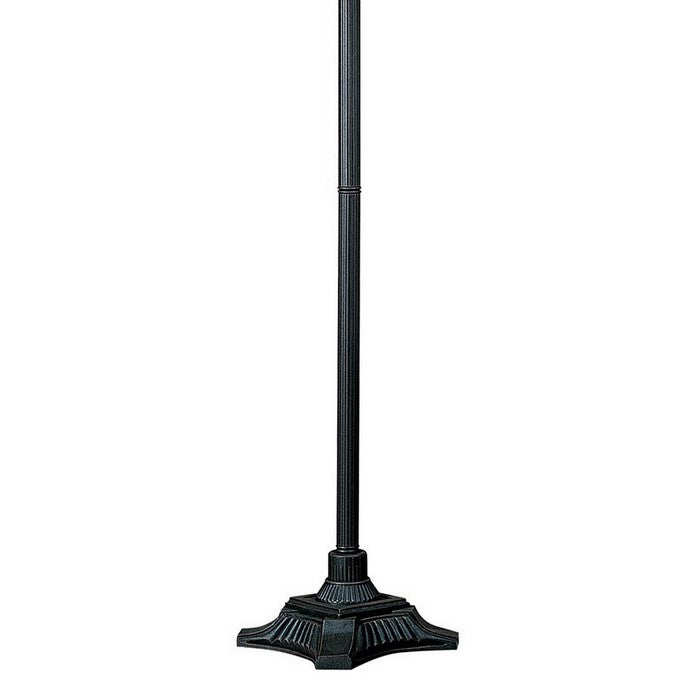 Paper Wrapped Tapered Shade Double Chain Floor Lamp, Brown and Metal Gray