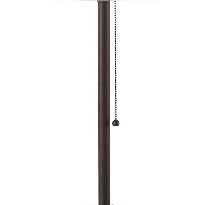 Paper Shade Metal Table Lamp with Pull Chain Switch,Set of 4,White and Black