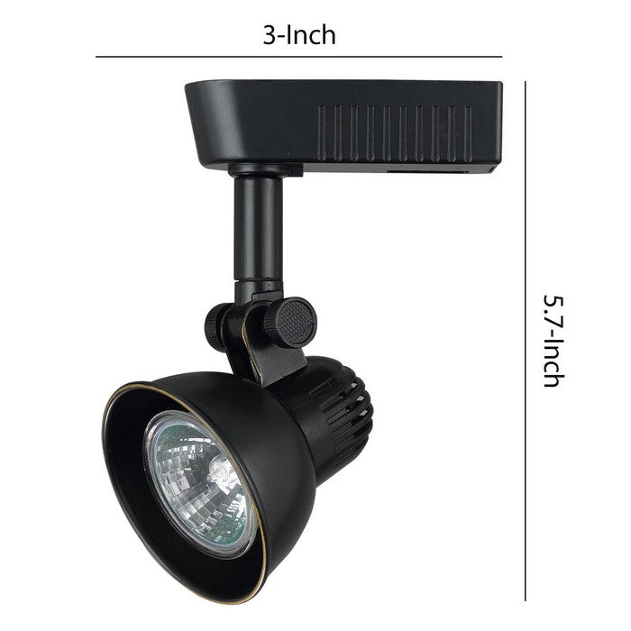50 Watt Metal Frame Adjustable Track Head, Black