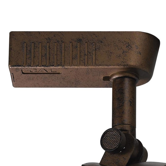 50 Watt Metal Frame Adjustable Track Head, Rustic Brown