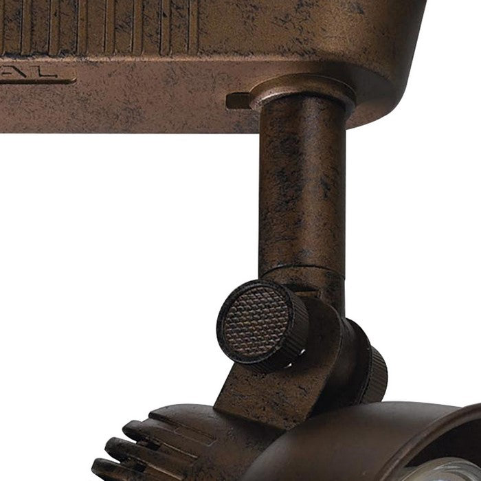 50 Watt Metal Frame Adjustable Track Head, Rustic Brown