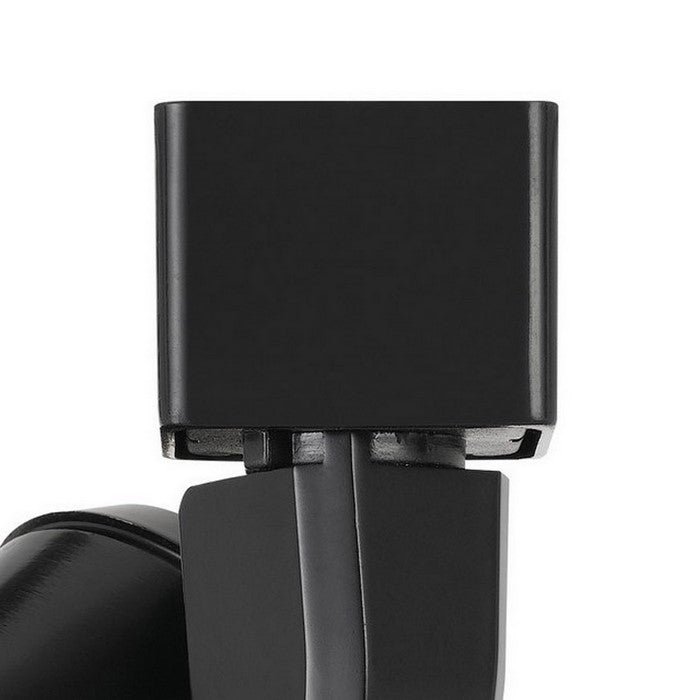 Metal Frame LED Track Fixture with Conical Shade, Black