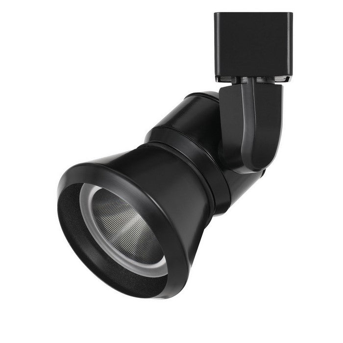 Metal Frame LED Track Fixture with Conical Shade, Black