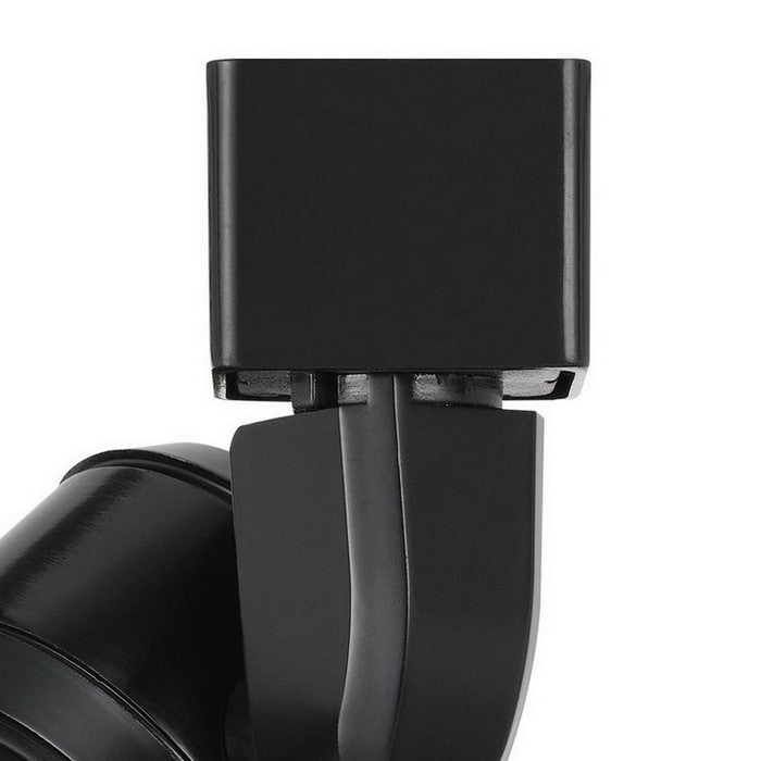 Metal Frame LED Track Fixture with Conical Shade, Black and Gold