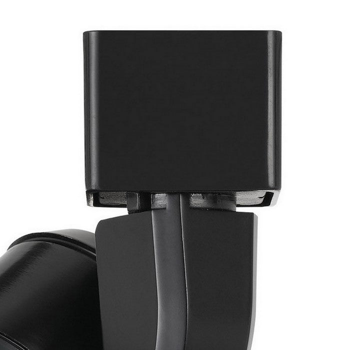 Metal Frame LED Track Fixture with Conical Shade, Black and Bronze