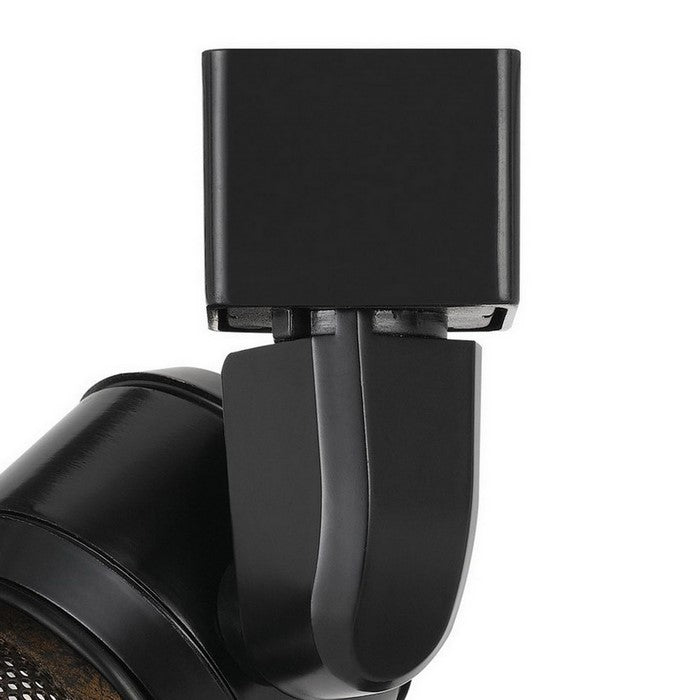 Metal Frame LED Track Fixture with Mesh Shade, Black and Bronze