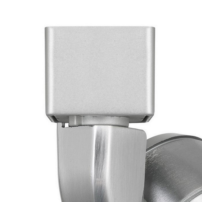 Metal LED Track Fixture with Conical Shade, Black and Silver