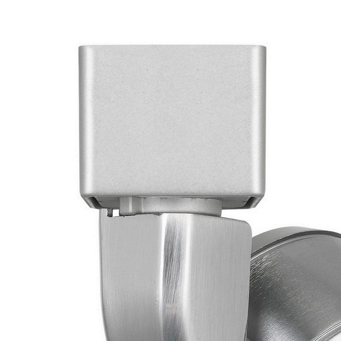 Metal Frame LED Track Fixture with Conical Shade, Silver