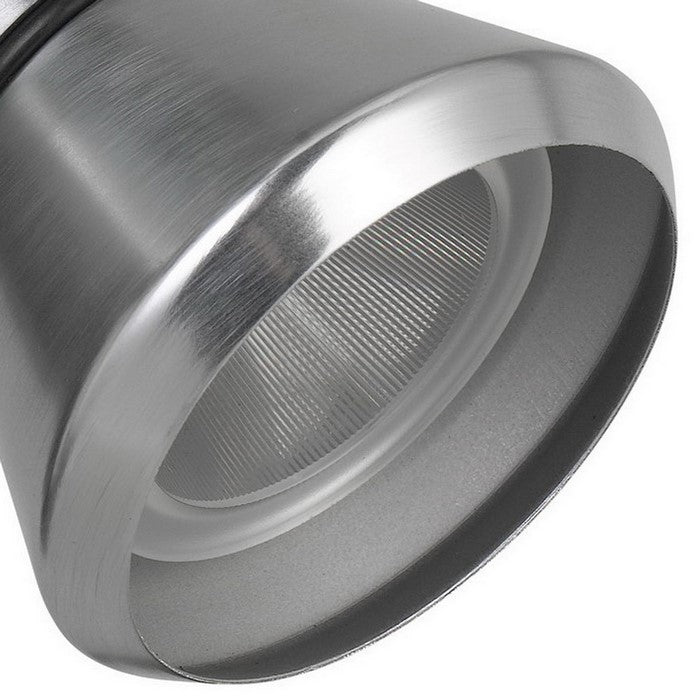 Metal Frame LED Track Fixture with Conical Shade, Silver
