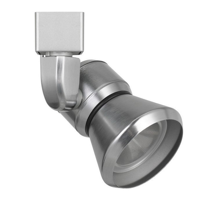 Metal Frame LED Track Fixture with Conical Shade, Silver