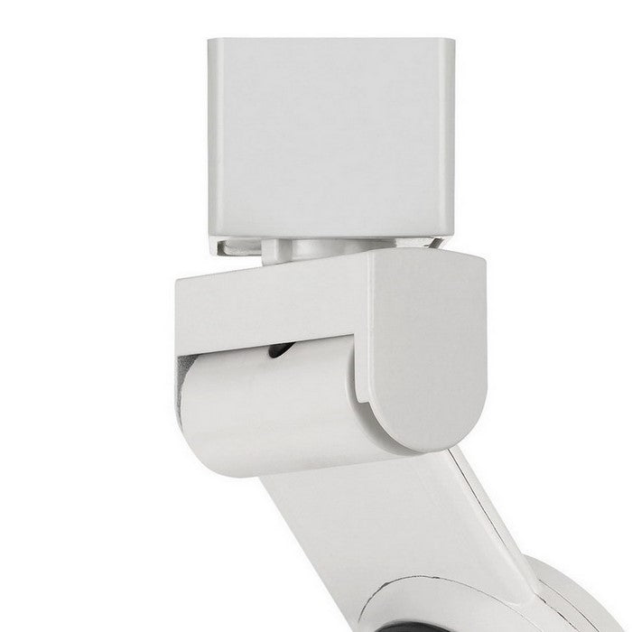 12W Integrated LED Metal Track Fixture with Mesh Head, White and Black