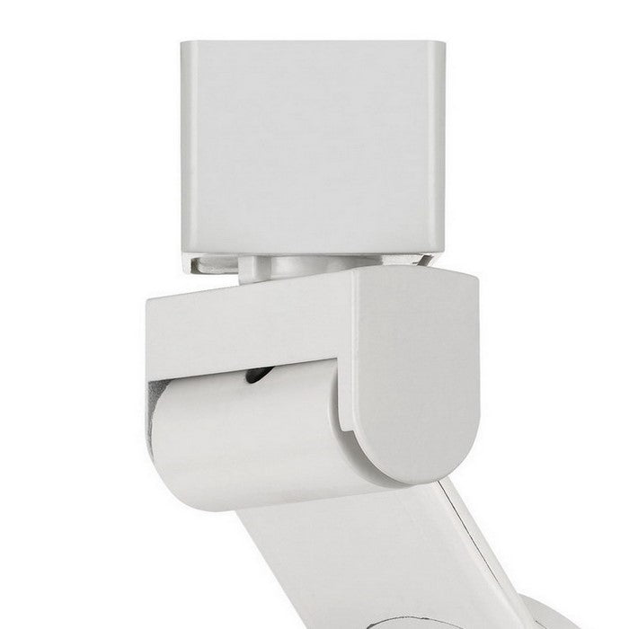 12W Integrated LED Metal Track Fixture with Mesh Head, Brown and White