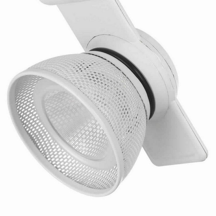 12W Integrated LED Metal Track Fixture with Mesh Head, White