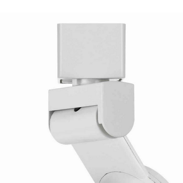 12W Integrated LED Metal Track Fixture with Oval Shape Head,White and Brown