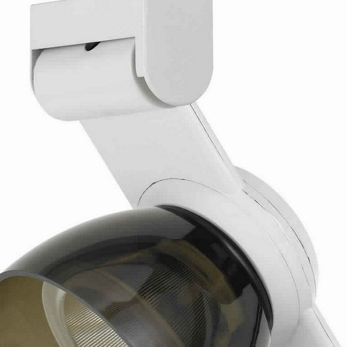 12W Integrated LED Metal Track Fixture with Oval Shape Head,White and Brown