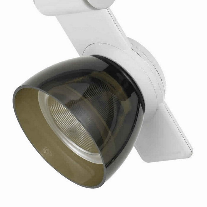 12W Integrated LED Metal Track Fixture with Oval Shape Head,White and Brown